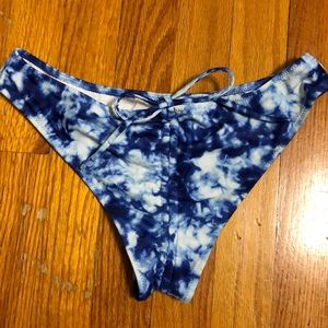 Blue Tie Dye Victoria’s Secret PINK Bikini Bottoms